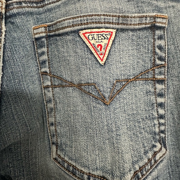 Guess  Vintage Womens Straight Slim Straight Size 28 Inseam 31”inch  Y2K Jeans - Picture 5 of 9